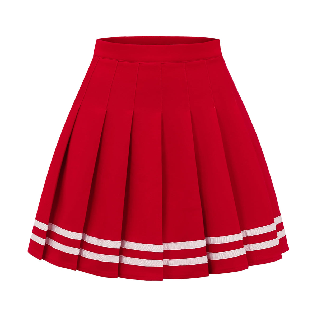 DRESS NICES Women Pleated Skirt A-Line Short Mini Basic Skirt School Uniform Cheerleader Skirts Skater Skirt