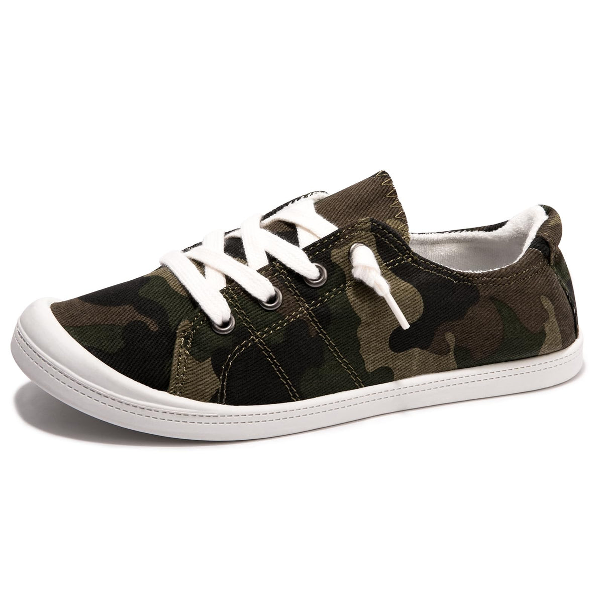 Women's Slip-On Canvas Sneakers, Low Top Walking Shoes