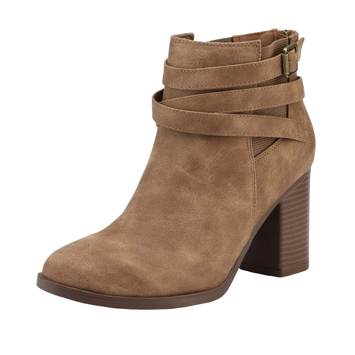 DREAM PAIRS Women's Chunky High Heel Ankle Booties Shoes