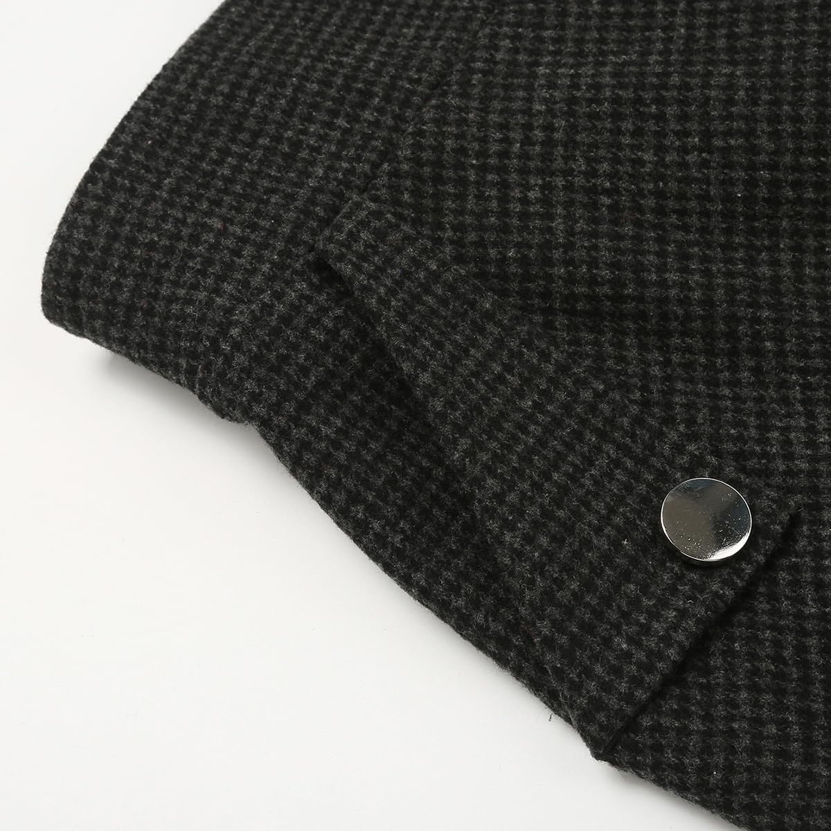 IDEALSANXUN Women’s Fall Winter High Waisted Wool Plaid A-line Long Skirt