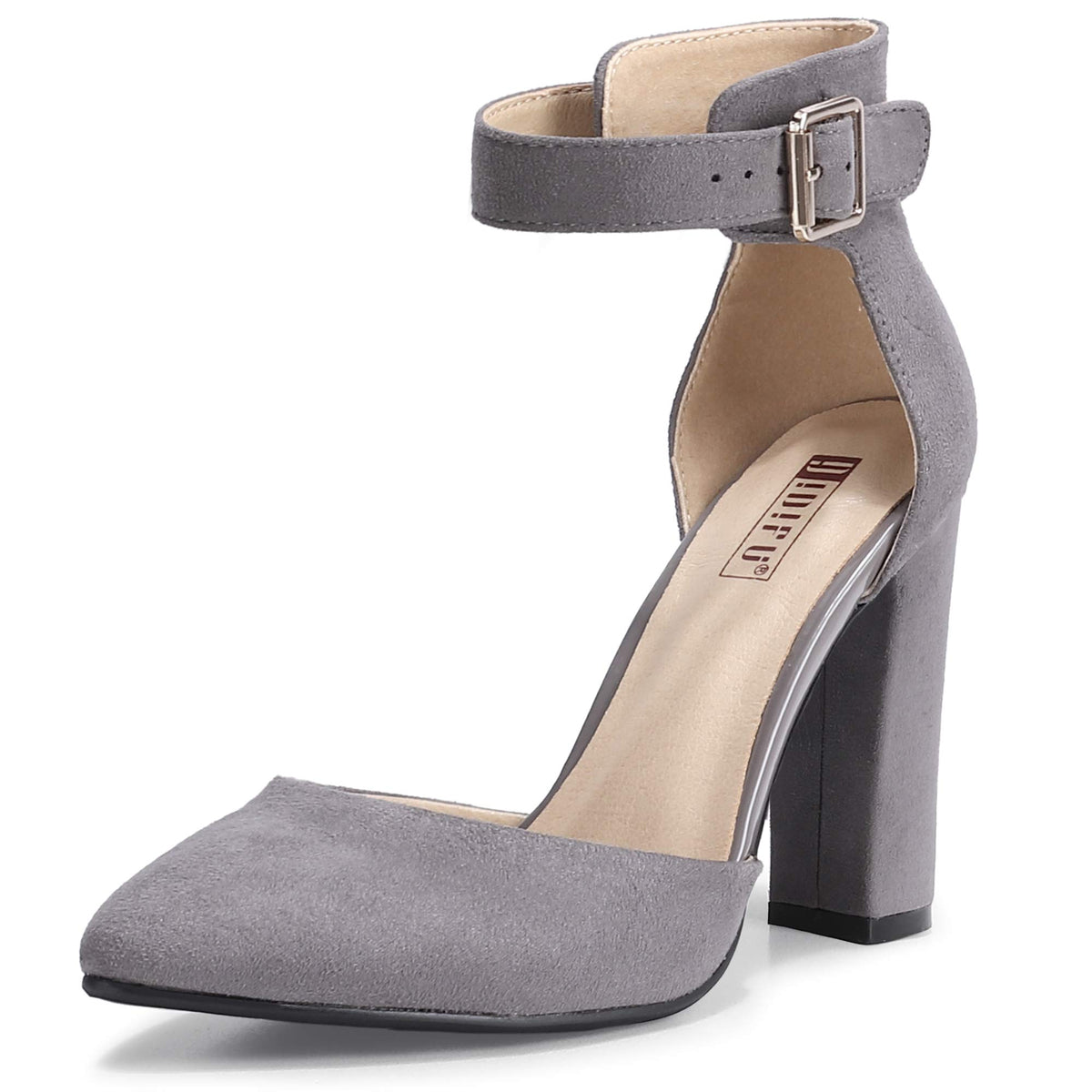 IDIFU Women's Closed Toe High Heels Pumps Pointed Toe Dress Shoes