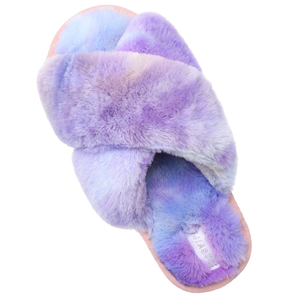 JIASUQI Womens Slippers Fuzzy Fluffy House Slippers for Women House Shoes