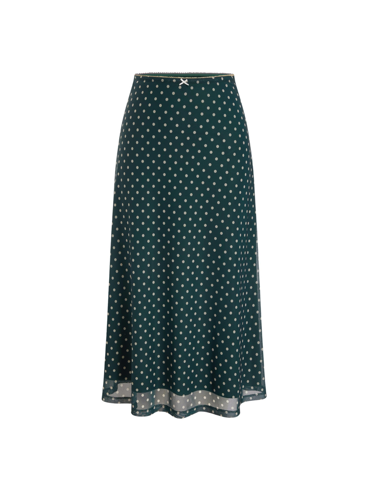 CIDER Womens Polka Dot Skirts Mesh High Waist Boho Flowy Long Midi Skirts
