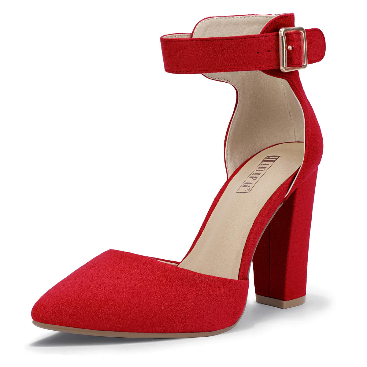 IDIFU Women's Closed Toe High Heels Pumps Pointed Toe Dress Shoes
