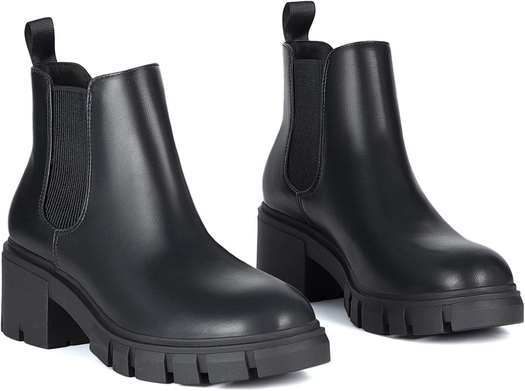 Athlefit Women's Slip on Chelsea Ankle Boots
