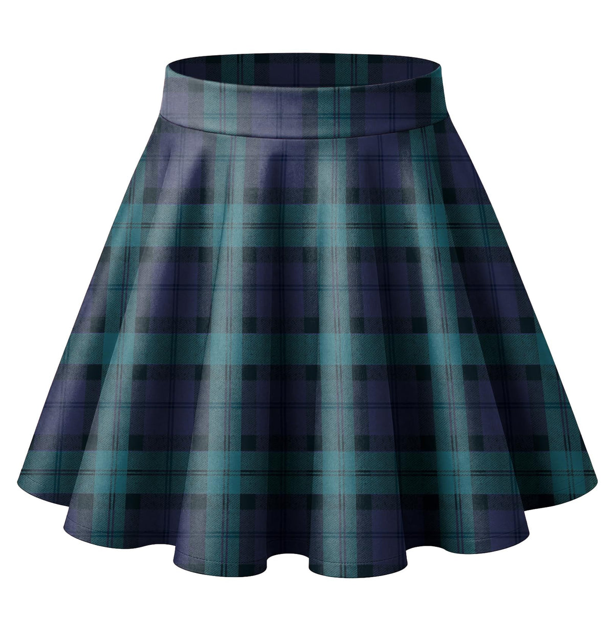 HOTOUCH Women's Skirt Casual Mini Skater Skirt Stretchy High Waist Flared Pleated A Line Basic Versatile Skirt