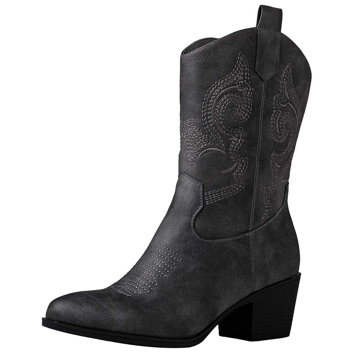 GLOBALWIN Cowboy Boots for Women, Mid-Calf Western Style