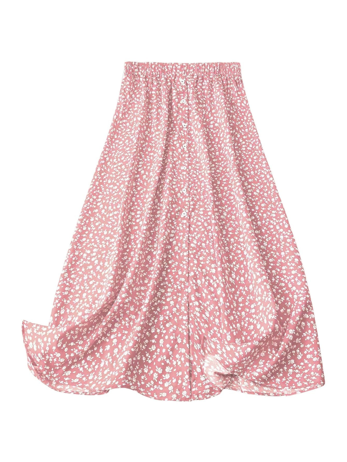GORGLITTER Women's Plus Size Skirts for Curvy Floral Midi Maxi Skirts
