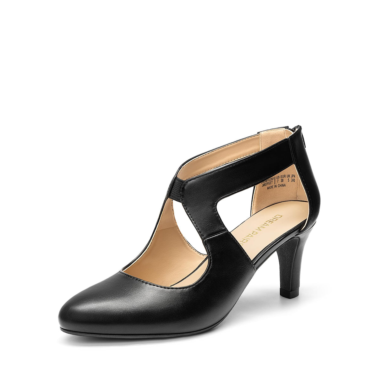 DREAM PAIRS Women's Pumps Closed Pointed Toe Kitten Heels