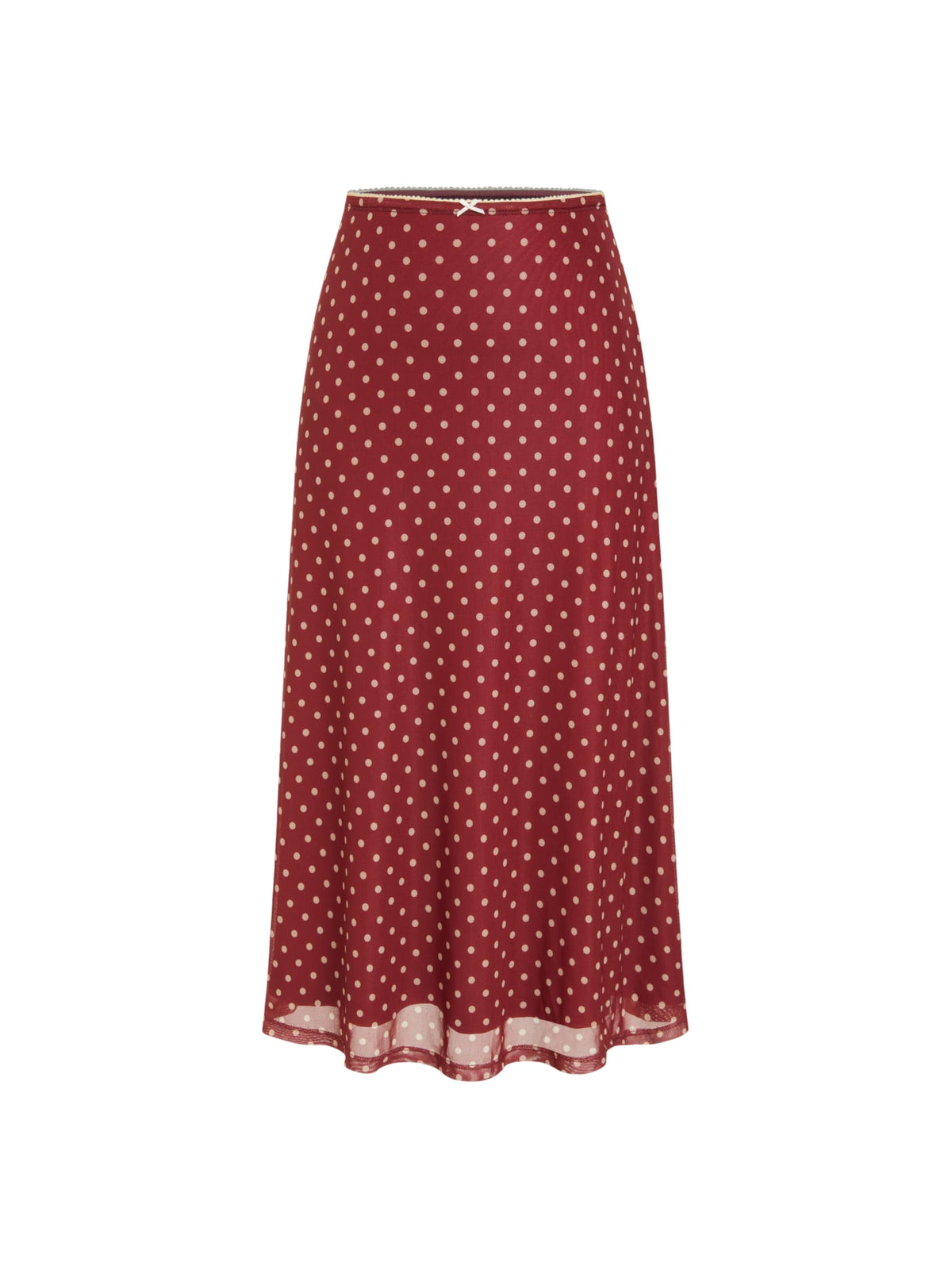 CIDER Womens Polka Dot Skirts Mesh High Waist Boho Flowy Long Midi Skirts