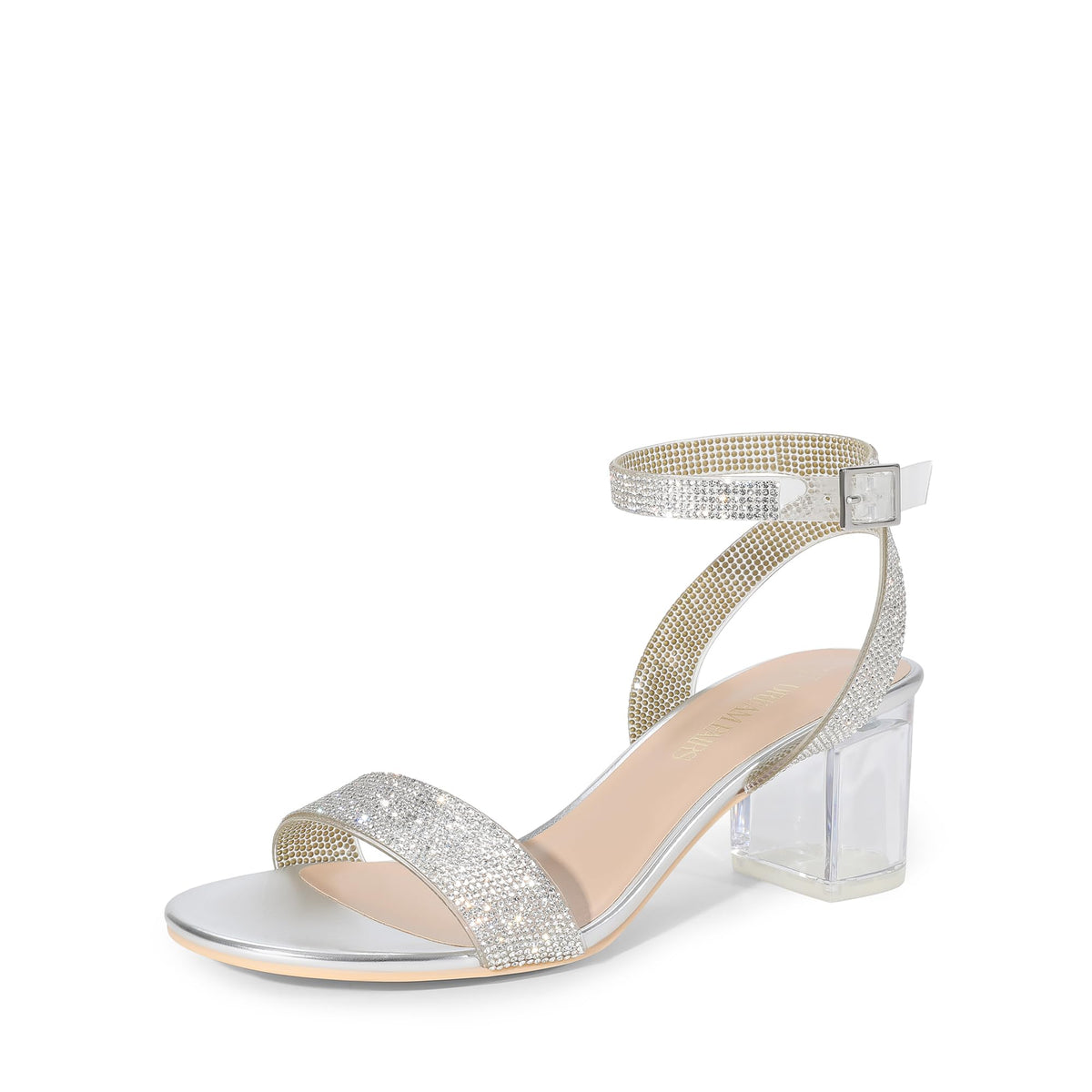 DREAM PAIRS Women's Low Chunky Heels Sandals