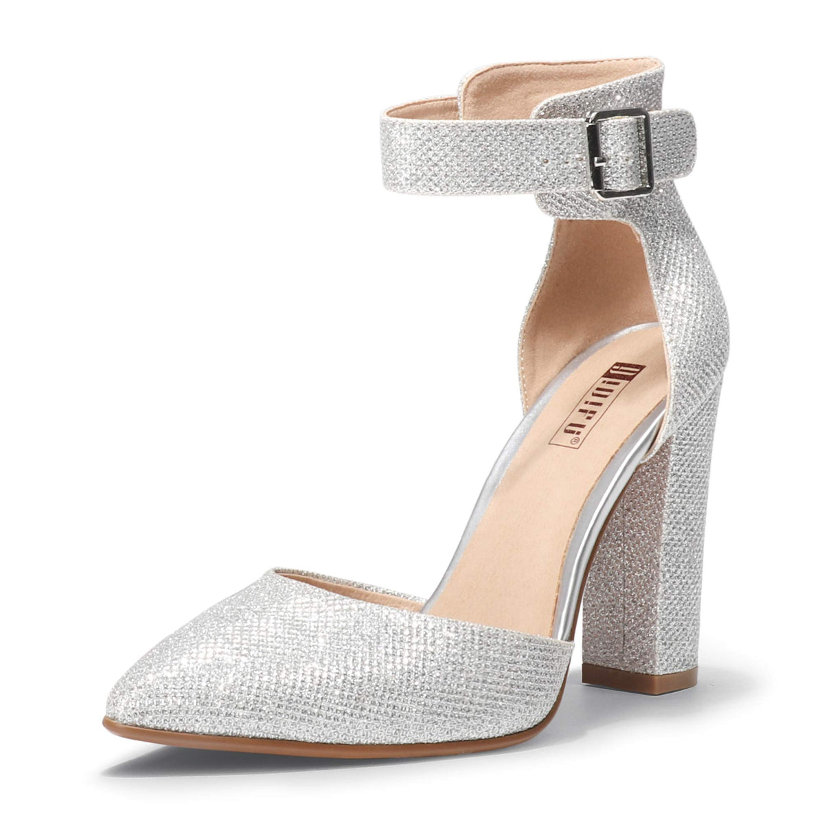 IDIFU Women's Closed Toe High Heels Pumps Pointed Toe Dress Shoes