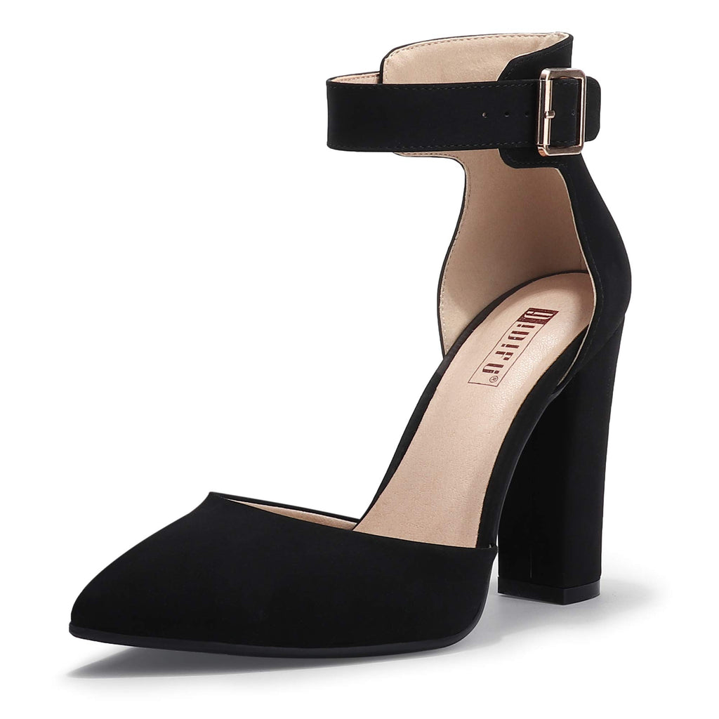 IDIFU Women's Closed Toe High Heels Pumps Pointed Toe Dress Shoes