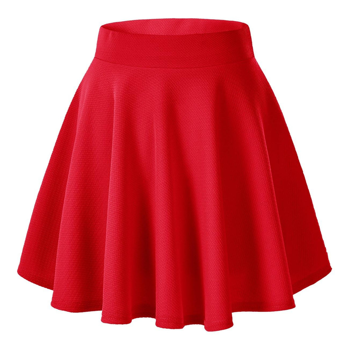 Urban CoCo Women's Basic Versatile Stretchy Flared Casual Mini Skater Skirt