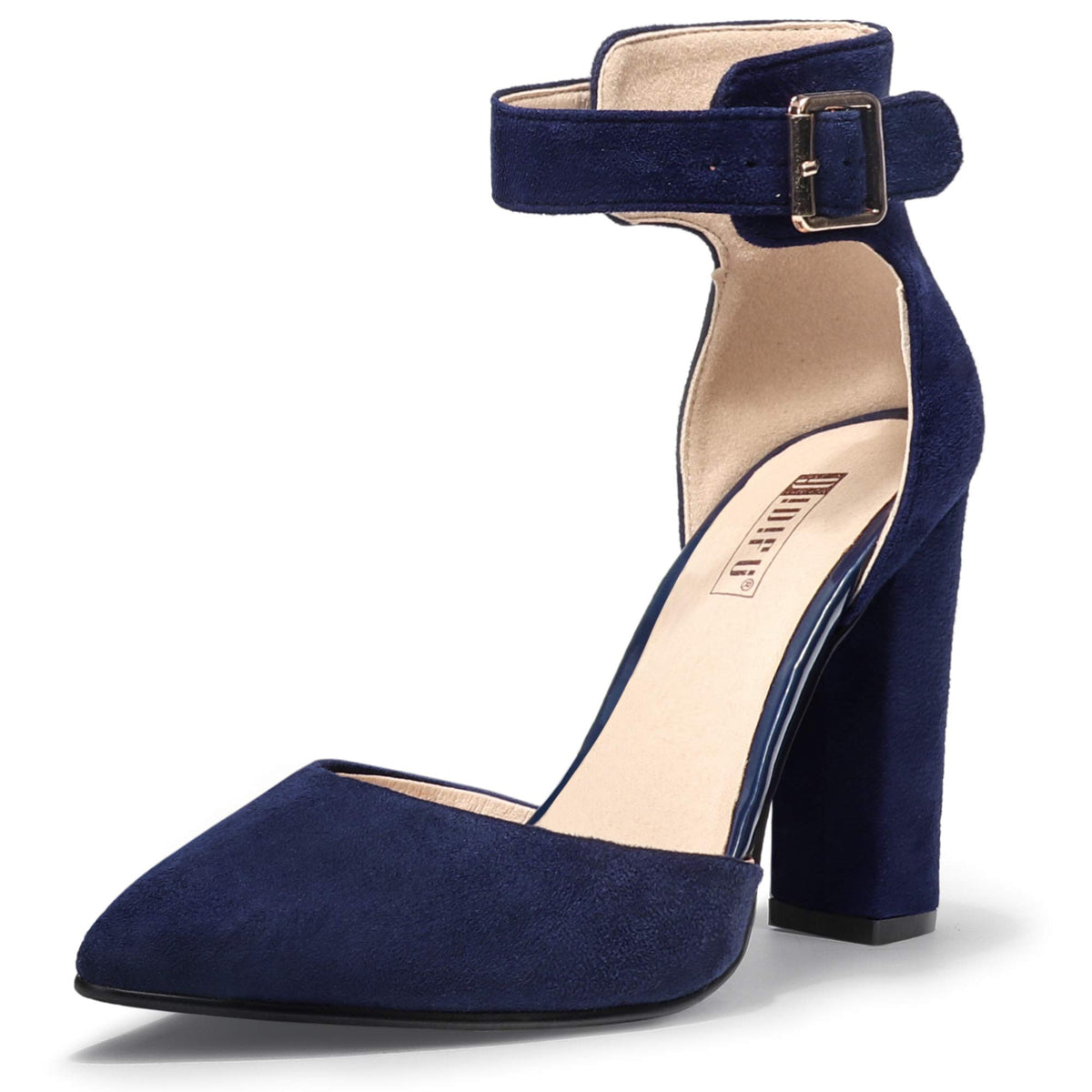 IDIFU Women's Closed Toe High Heels Pumps Pointed Toe Dress Shoes