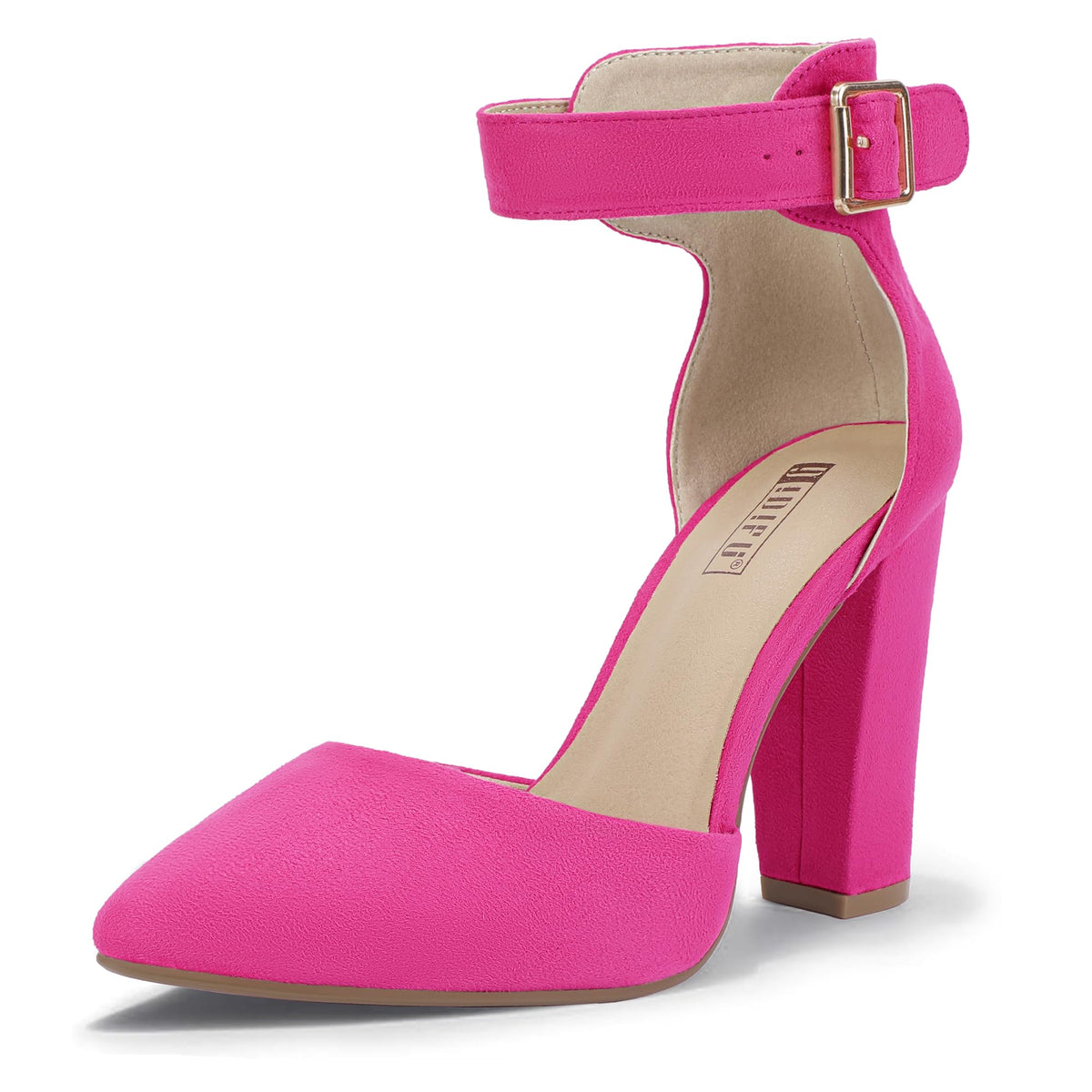 IDIFU Women's Closed Toe High Heels Pumps Pointed Toe Dress Shoes
