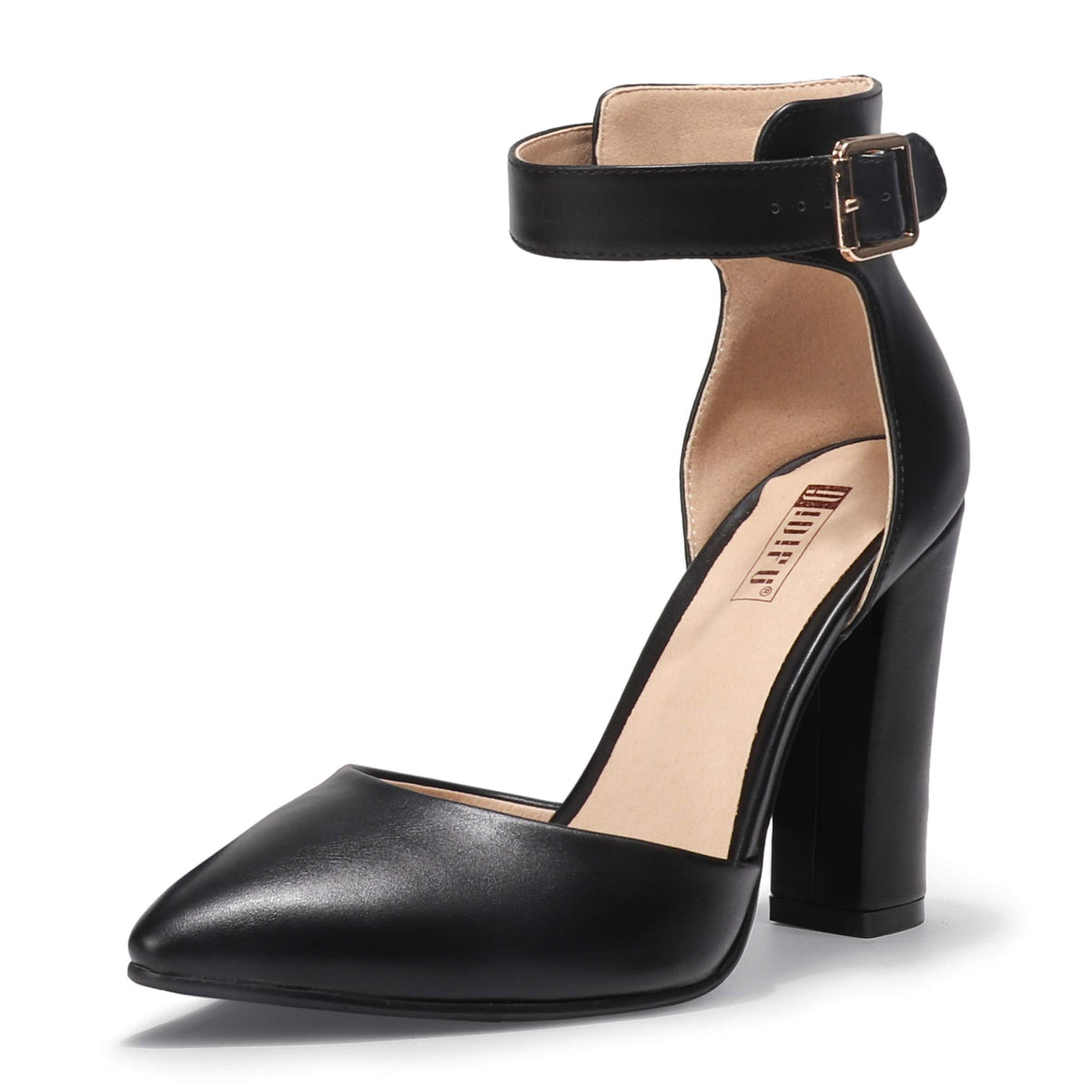 IDIFU Women's Closed Toe High Heels Pumps Pointed Toe Dress Shoes