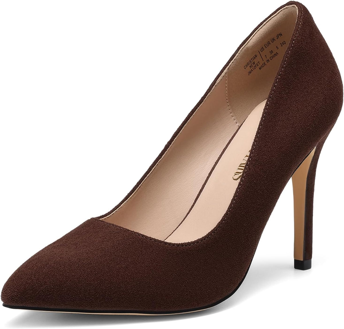 DREAM PAIRS Women's Closed Pointed Toe High Heels