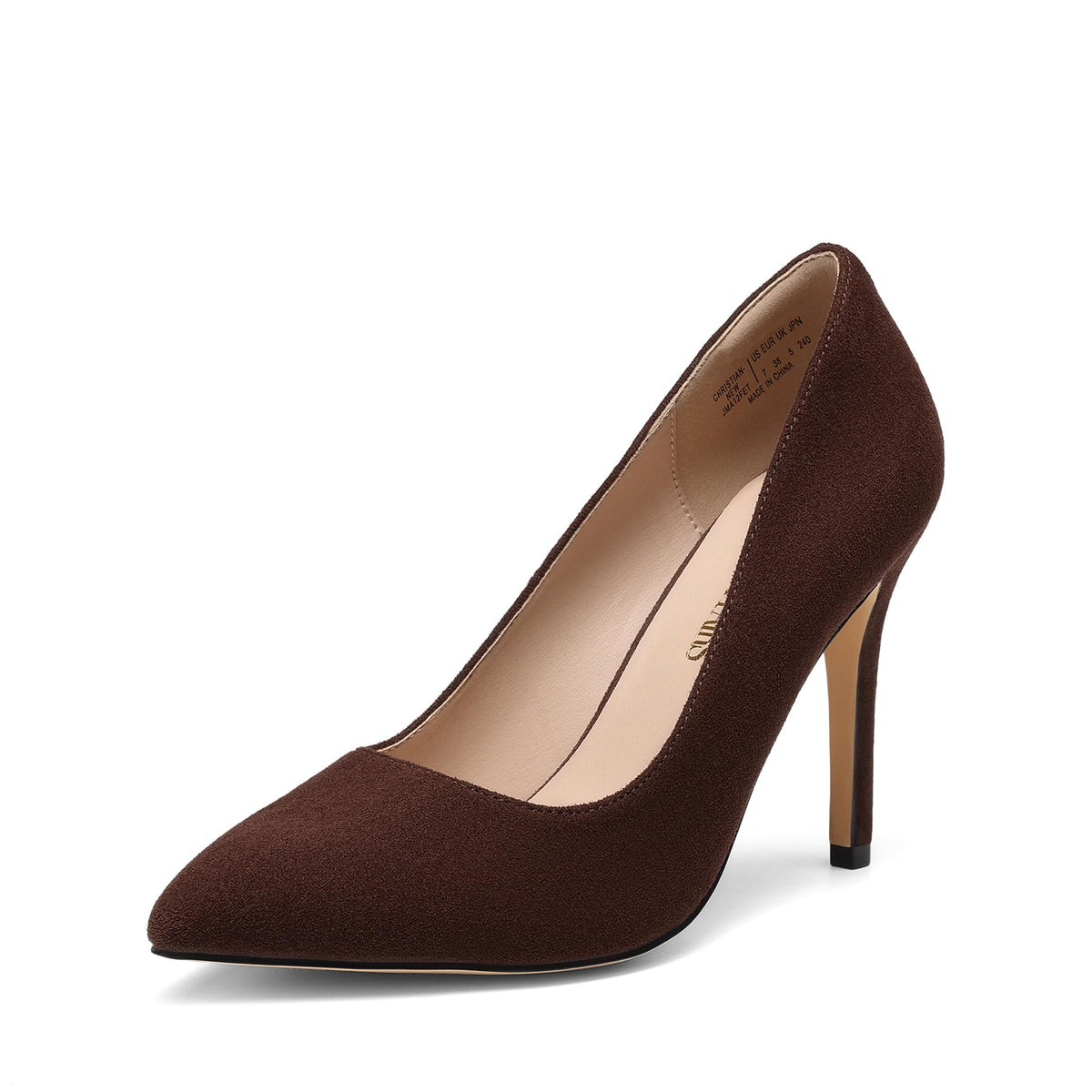DREAM PAIRS Women's Closed Pointed Toe High Heels