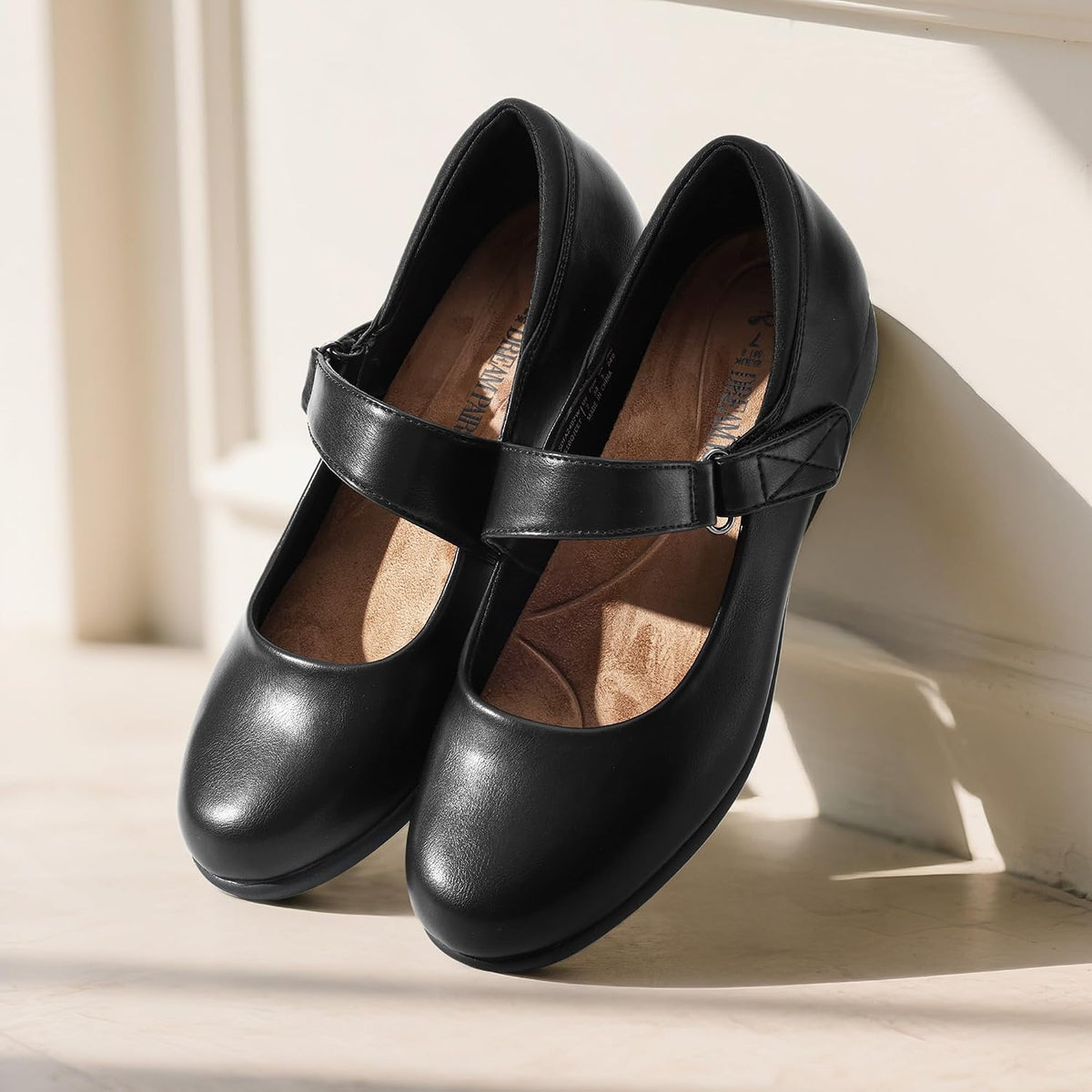 DREAM PAIRS Women's Mary Jane Flats Ankle Strap Shoes