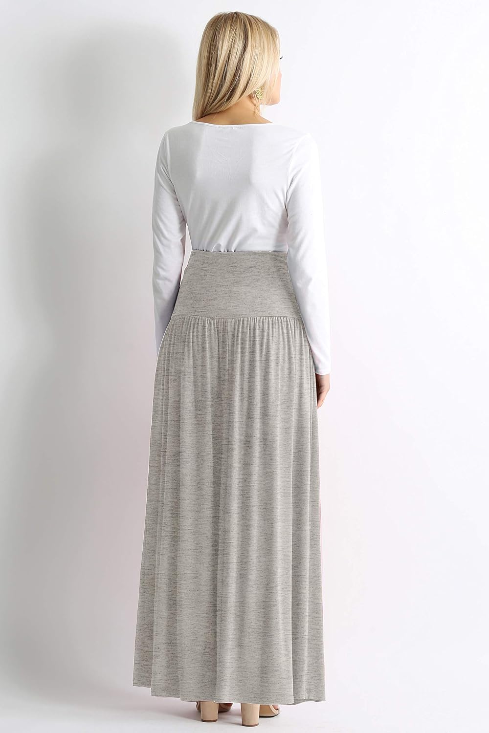 Simlu Maxi Skirts for Women Ankle Length Skirt Casual Long Skirt High Waisted Maxi Skirt Reg and Plus Size Skirt Long Skirt