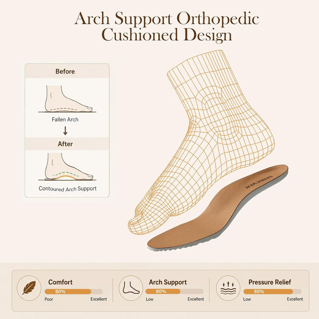 SHIBEVER Women Mary Jane Shoes: Casual Comfortable Arch Support Work Pumps