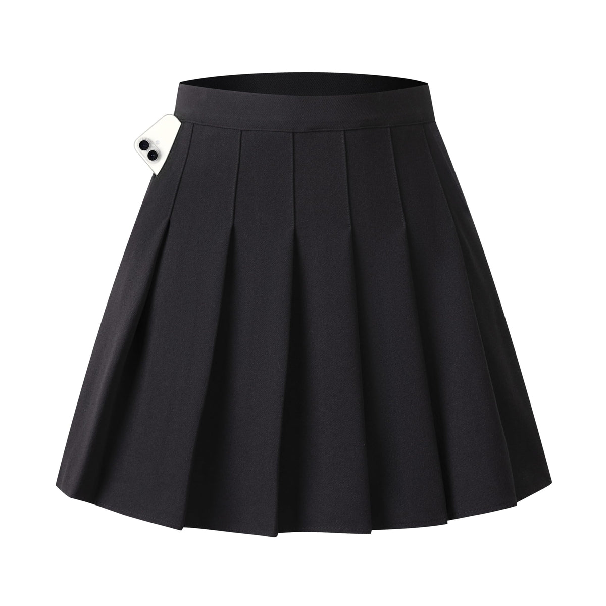 DRESS NICES Women Pleated Skirt A-Line Short Mini Basic Skirt School Uniform Cheerleader Skirts Skater Skirt