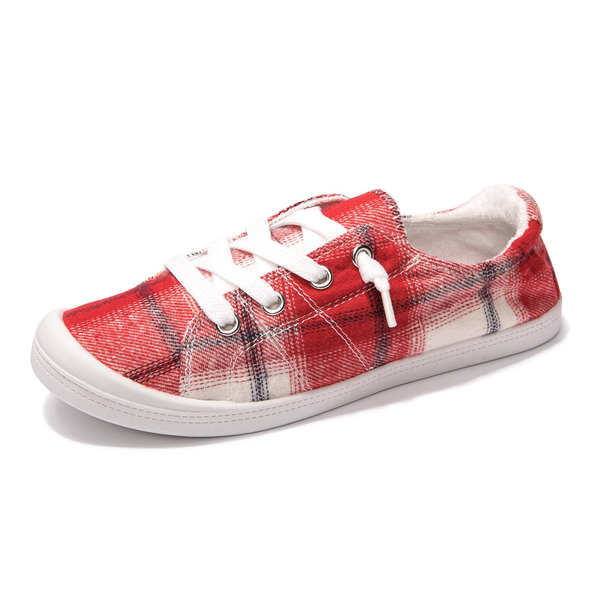 Women's Slip-On Canvas Sneakers, Low Top Walking Shoes