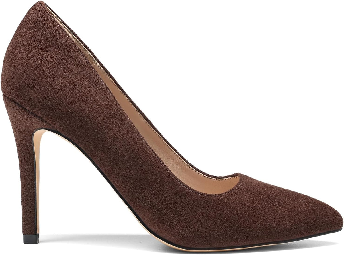 DREAM PAIRS Women's Closed Pointed Toe High Heels