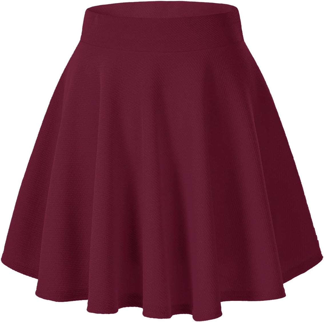Urban CoCo Women's Basic Versatile Stretchy Flared Casual Mini Skater Skirt