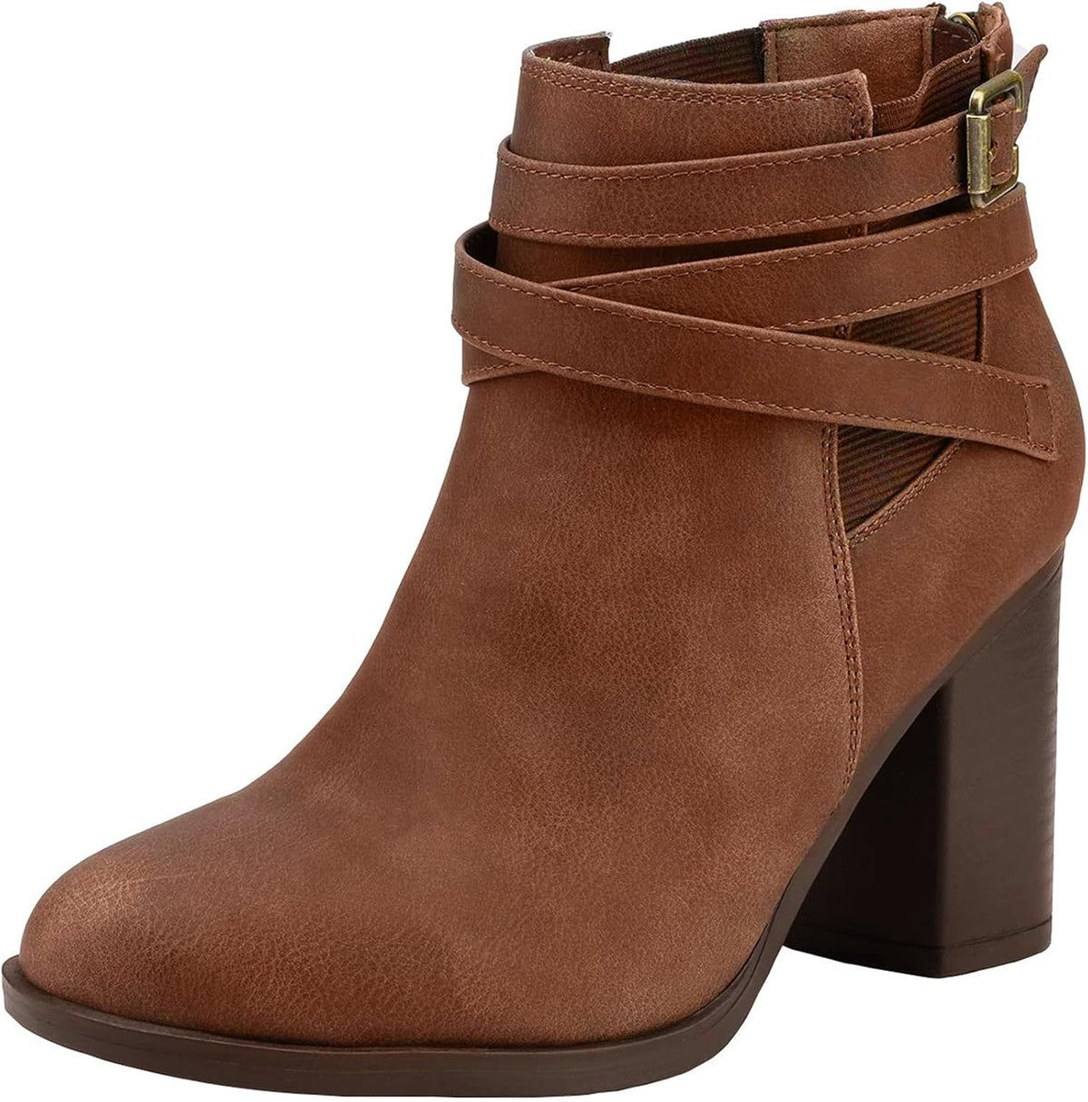 DREAM PAIRS Women's Chunky High Heel Ankle Booties Shoes