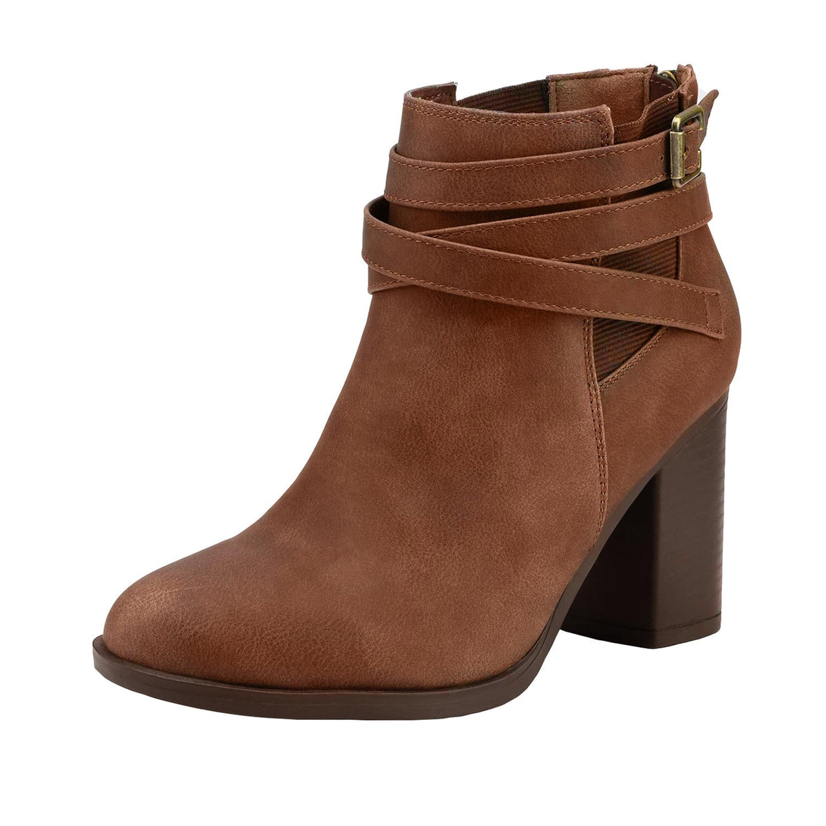 DREAM PAIRS Women's Chunky High Heel Ankle Booties Shoes