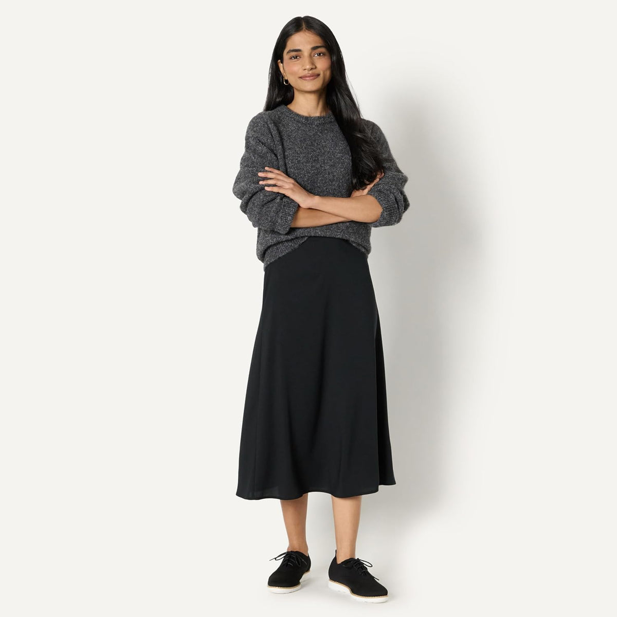Amazon Essentials Women's Knit Oxford Dress Sneaker