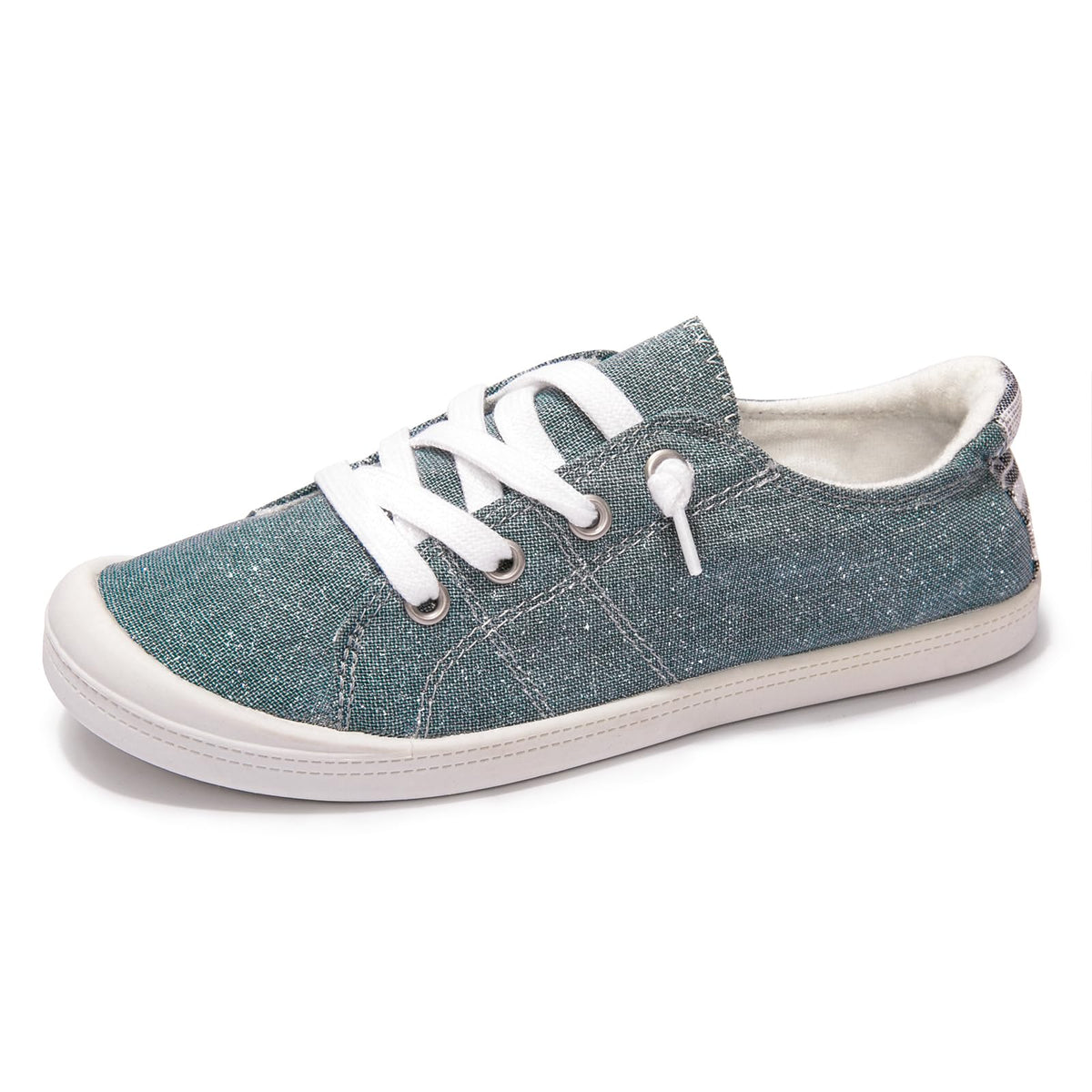 Women's Slip-On Canvas Sneakers, Low Top Walking Shoes