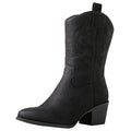 GLOBALWIN Cowboy Boots for Women, Mid-Calf Western Style