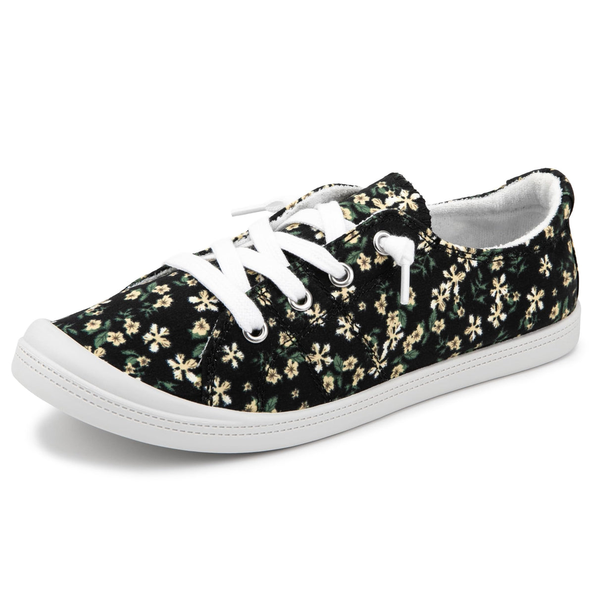 Women's Slip-On Canvas Sneakers, Low Top Walking Shoes