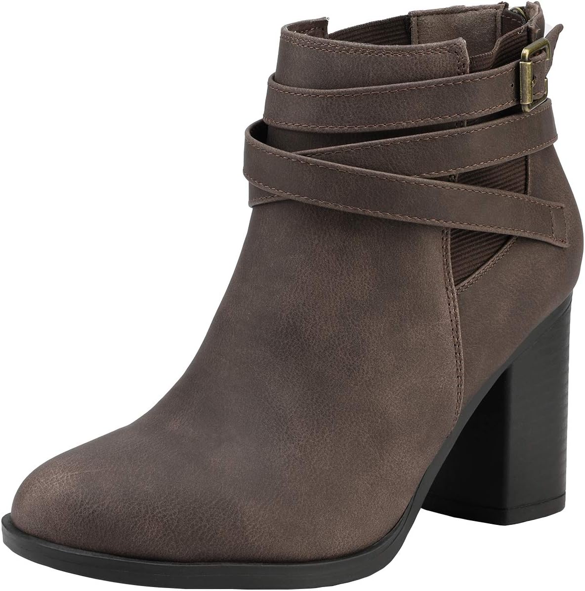 DREAM PAIRS Women's Chunky High Heel Ankle Booties Shoes