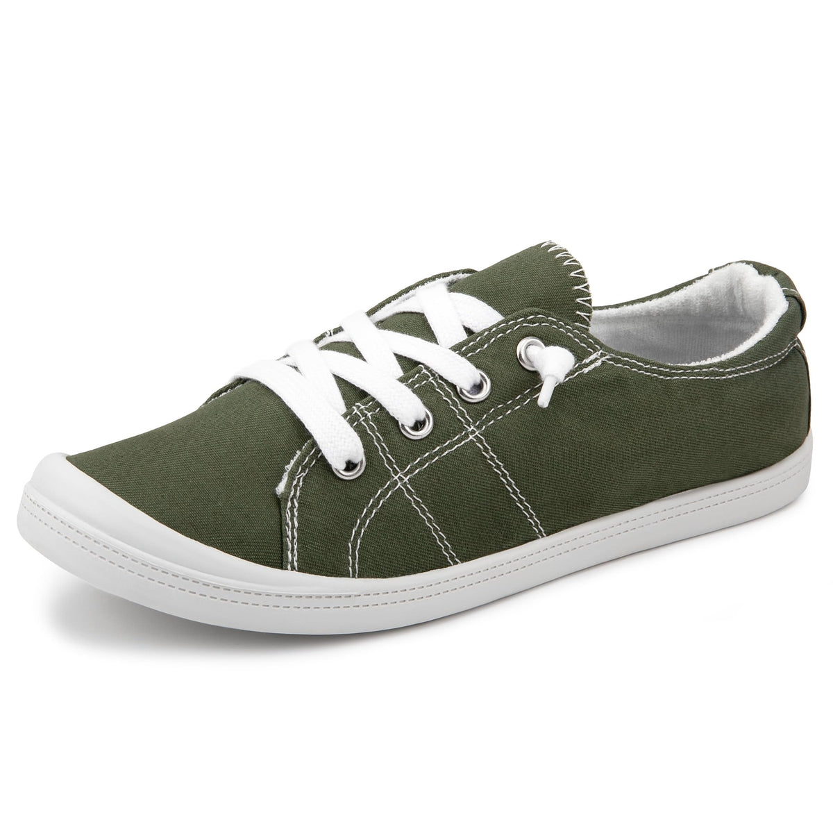 Women's Slip-On Canvas Sneakers, Low Top Walking Shoes