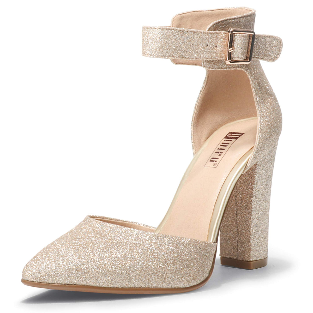 IDIFU Women's Closed Toe High Heels Pumps Pointed Toe Dress Shoes