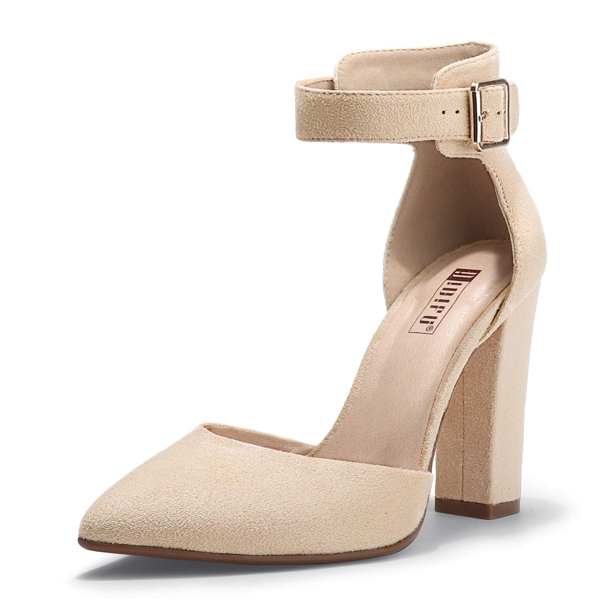 IDIFU Women's Closed Toe High Heels Pumps Pointed Toe Dress Shoes