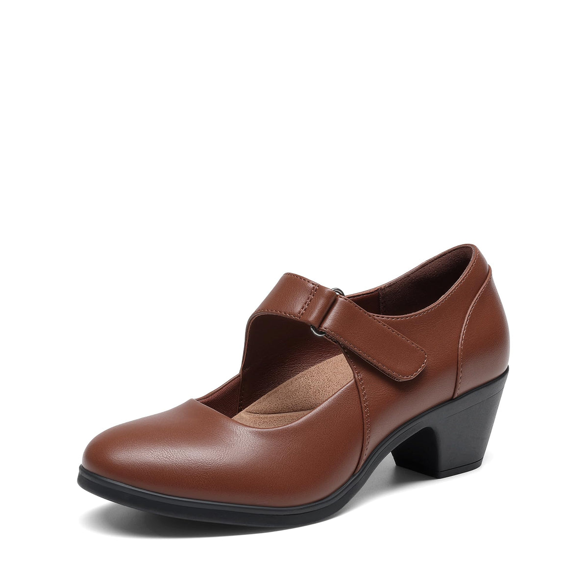 DREAM PAIRS Women's Mary Jane Dress Shoes Block Pumps