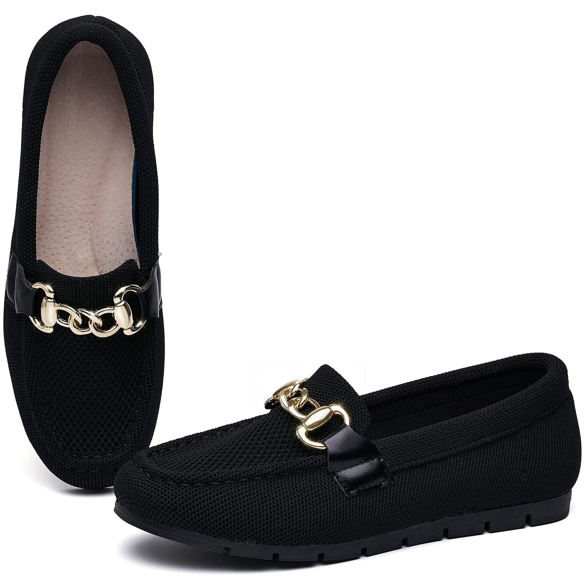 ABEJOJO Women's Loafer Shoes, Comfortable Slip on Casual Flat Penny Shoes for Walking, Driving, Dressy