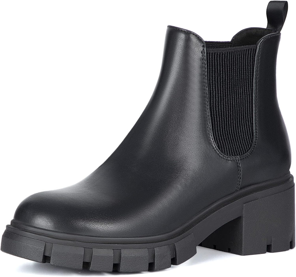 Athlefit Women's Slip on Chelsea Ankle Boots
