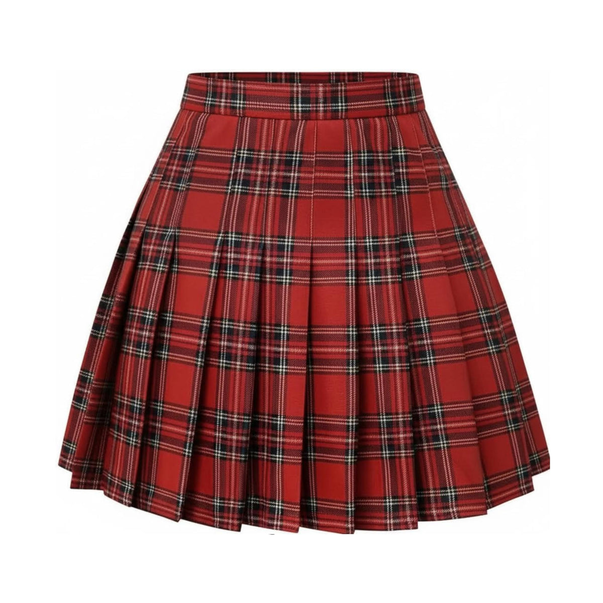 DRESS NICES Women Pleated Skirt A-Line Short Mini Basic Skirt School Uniform Cheerleader Skirts Skater Skirt