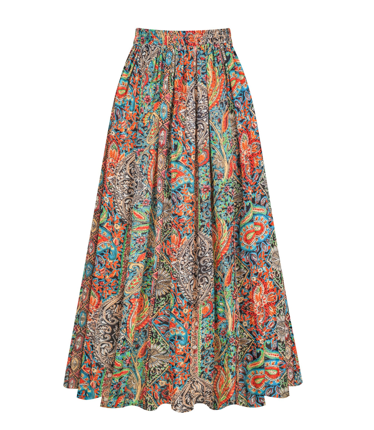 Kingfancy Women's Pleated Skirt A-Line Midi Skirts
