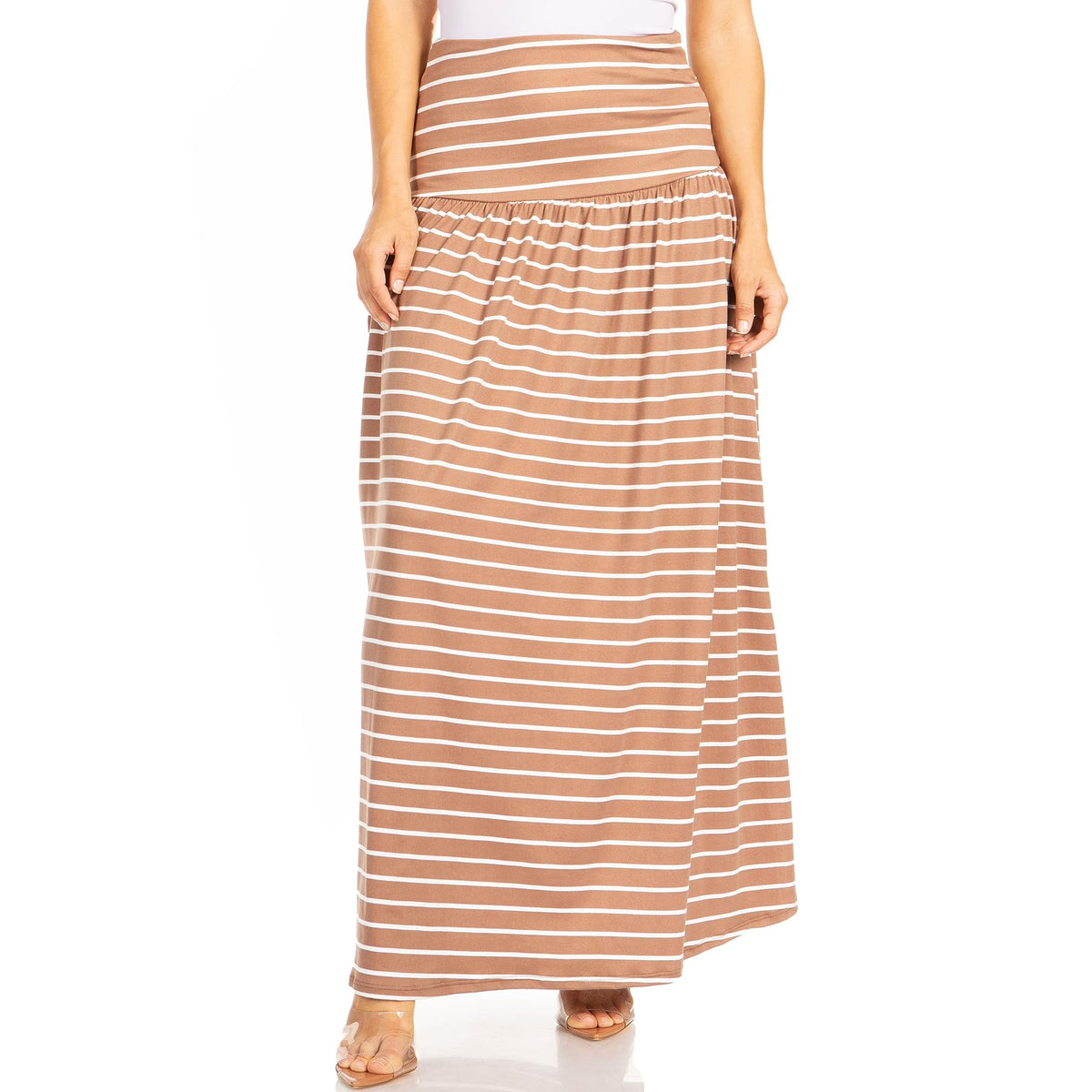 Simlu Maxi Skirts for Women Ankle Length Skirt Casual Long Skirt High Waisted Maxi Skirt Reg and Plus Size Skirt Long Skirt
