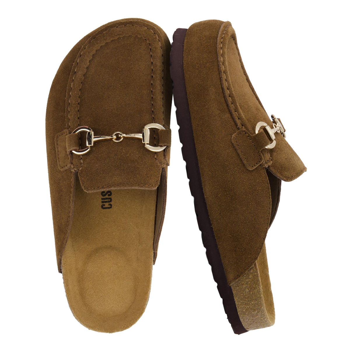 CUSHIONAIRE Cliff Suede Clog Mules for Women