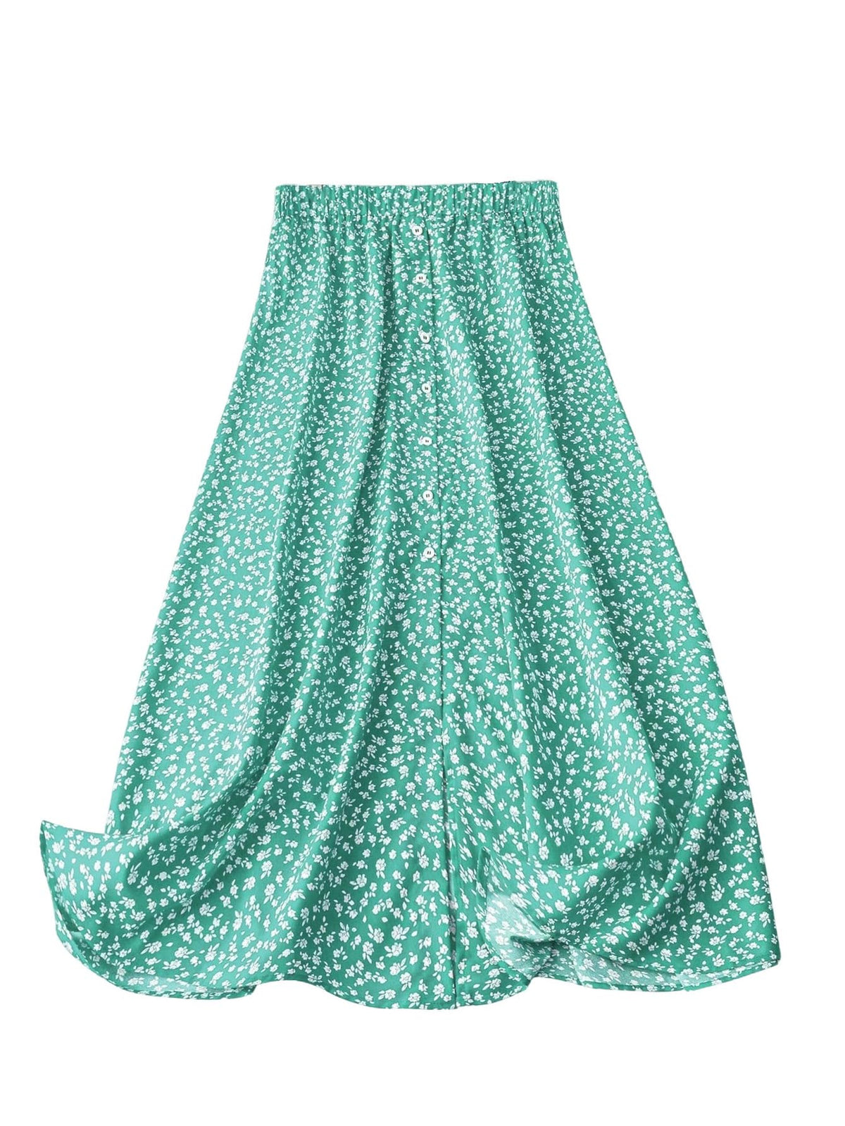 GORGLITTER Women's Plus Size Skirts for Curvy Floral Midi Maxi Skirts