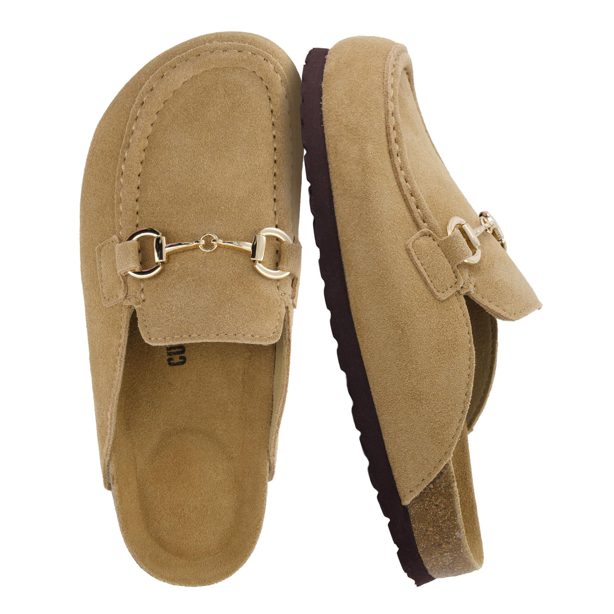 CUSHIONAIRE Cliff Suede Clog Mules for Women
