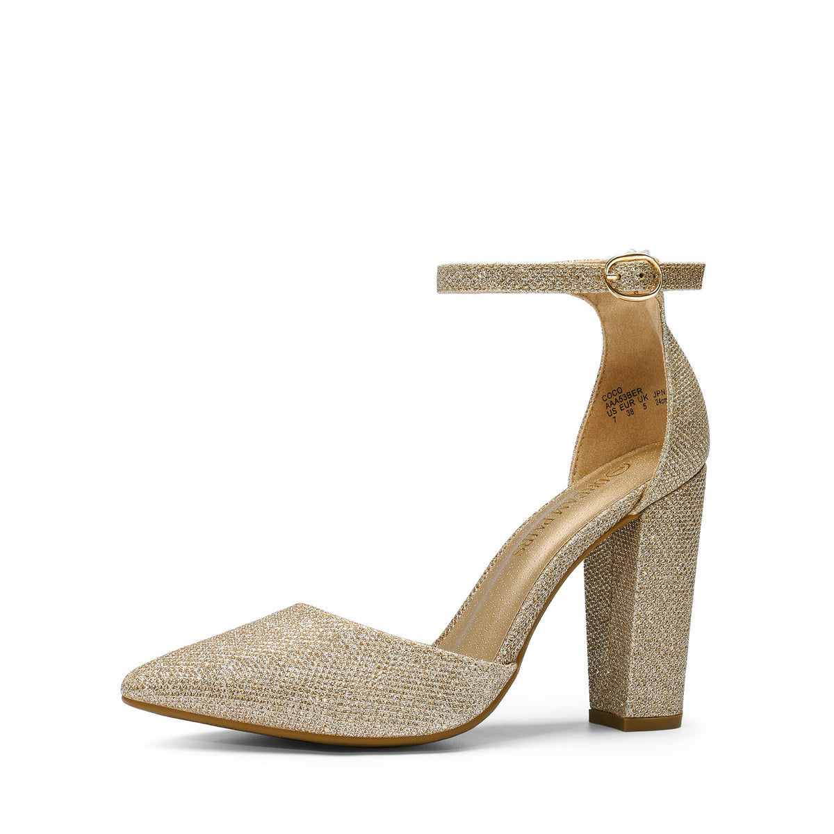 DREAM PAIRS Women's Coco High Heels Chunky Pumps